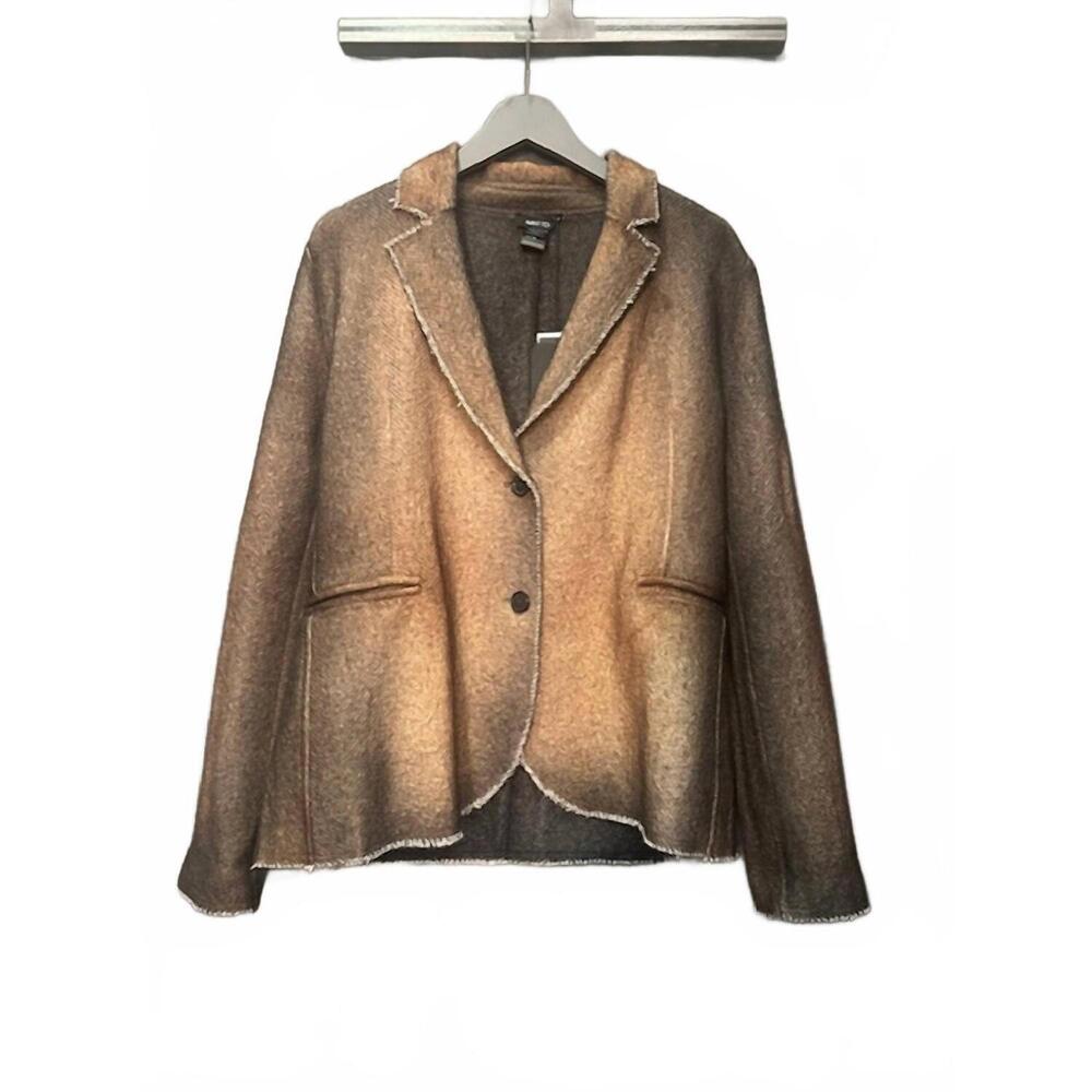 NEW AVANT TOI women's hand painted wool blazer in antelope